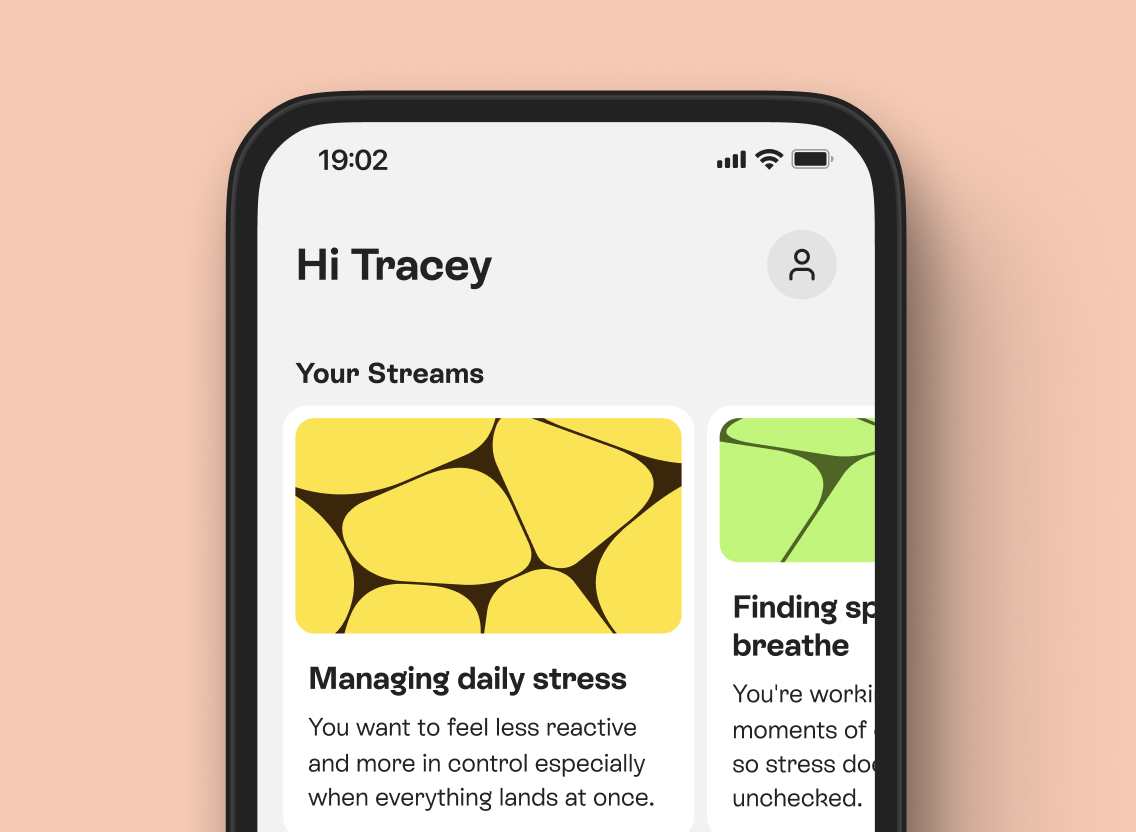 Sona app home screen